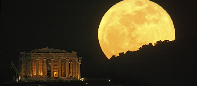 When the brilliance of the August full moon sheds its light upon antiquities